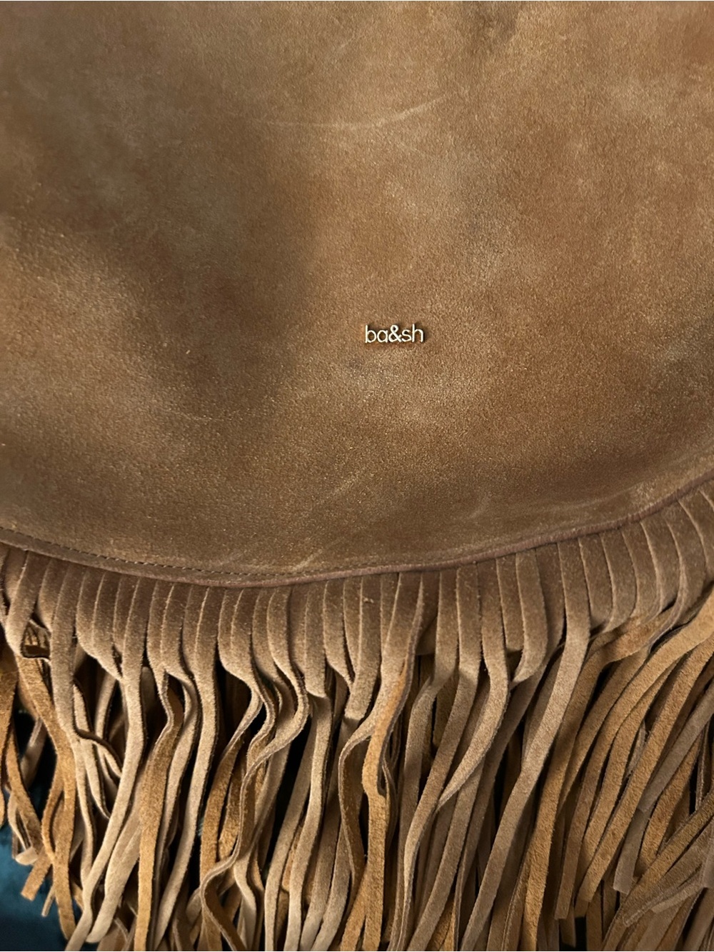 ba&sh Swing Fringed Suede Shoulder Bag -
Cognac Brown (As-ls) - Picture 2 of 14
